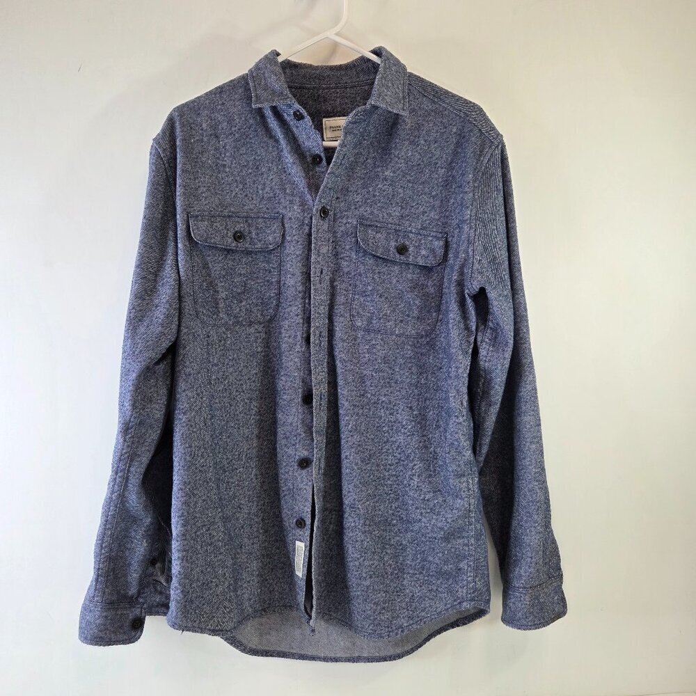 Frank & Oak Mens Casual Button Down Shirt w/ Elbow Patches Size Medium